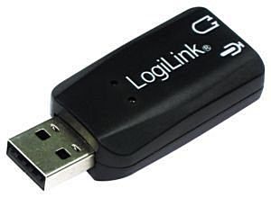 USB-Adapter A an Sound LogiLink Plug and Play USB Soundkarte mit Virtual 3 D Soundeffect