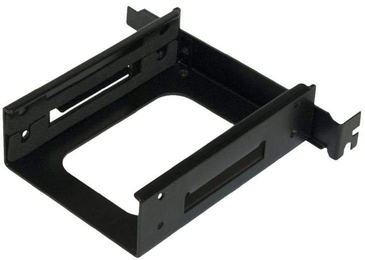 Slot Einbaurahmen für 2x 6,4 cm (2.5'') Logilink Schwarz für Befestigung von 2 HDDs/SSDs am Slotblech