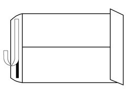 Versand-Faltentasche C4 120g/m² VE=250 Stück ohne Fenster, braun, 229x324x40 mm