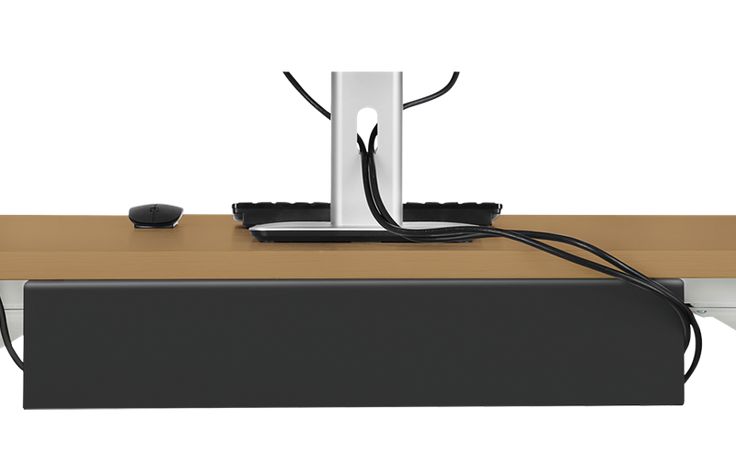 Kabelmanagementsystem zur Untertischmontage Logilink Führungstablett zur Befestigung am Schreibtisch, Stahl