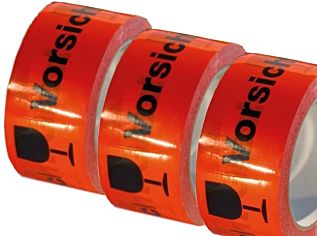 Klebeband 66m*50mm VORSICHT GLAS rot 36 Rollen/Karton, SPADA Packband