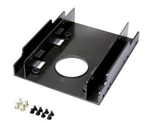 Einbaurahmen 2x 6,4 cm (2.5'') in 8,89 (3.5'') Logilink Einbaurahmen für 2 HDD/SSD, oem AD0010