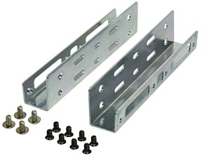 Einbaurahmen 2x 6,4 cm (2.5'') in 8,89 (3.5'') Logilink Metall-Einbaurahmen für 2 HDD/SSD, oem AD0009