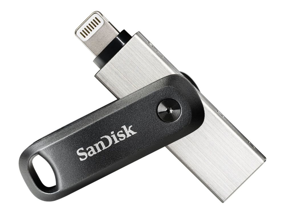USB-Stick (USB 3.0) 128 GB iXpand Go, Apple lightning Speicher in Stiftform mit USB & Apple-Anschluß