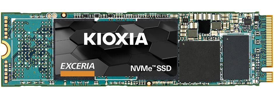 SSD M.2 500 GB KIOXIA Exceria PCIe 3.1 x4 NVMe 200 TBW, 1.700 MB/s lesen, 1.600 MB/s schreiben
