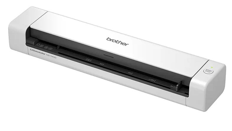 Dokumentenscanner Brother DS-740D Duplex USB 3.0 tragbares Einzelblatt-Desktop-Gerät, max. 15 Seiten/Min.