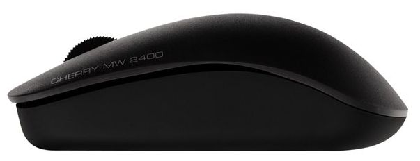 Maus Cherry MW2400 Schwarz schnurlos 2.4 GHz Funk-Maus, drahtlos, mit 3-Tasten