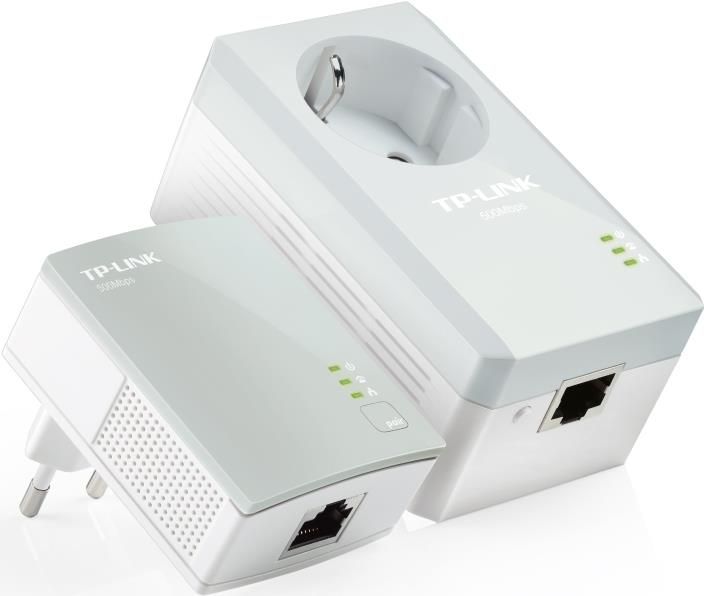 dLAN-Adapter TP-Link TL-PA4016P 2er Kit 500 Mbps mit integrierter Steckdose