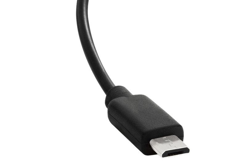Ladegerät USB-Netzteil Stromadapter 2.1A mit micro-USB-Kabel 100-240V AC 50/60Hz zu 5V/2.1A, zzgl. 2x USB A, Schwarz