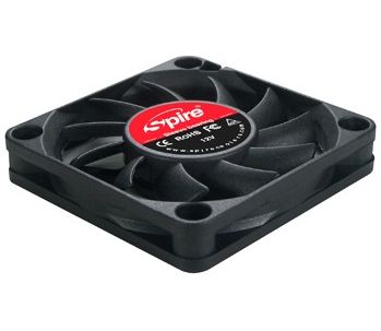 Lüfter  60 mm Spire 10mm hoch 3pin 60x60x10 mm, Hülsenlager, 27 dBA