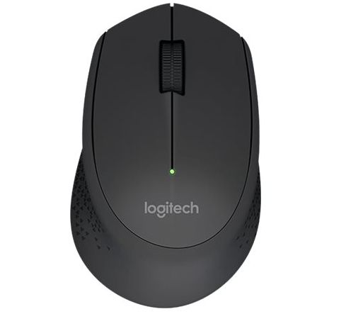 Maus Logitech Wireless Mouse M280 Schwarz schnurlos ergonomische 3-Tasten-Maus für Rechtshänder