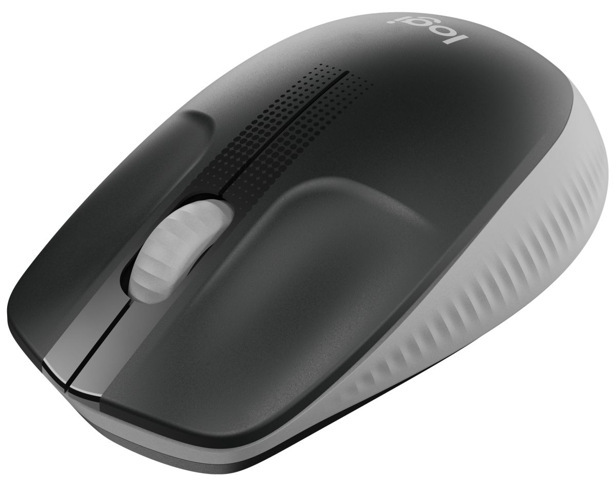 Maus Logitech Mouse M190 Grau schnurlos mit USB-Nano-Empfänger, Plug&Play