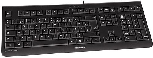 Tastatur Cherry KC 1000 Schwarz USB 105 + 4 Tasten, Nachfolger der G83-Serie