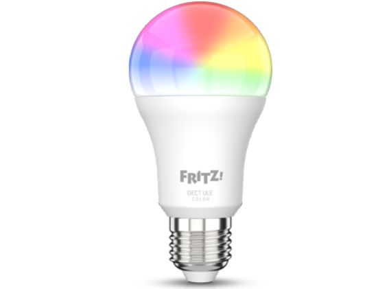 FRITZ!DECT 500 E27 Sonderposten dimmbare, farbige E27-LED-Lampe mit Intelligenz