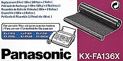 Thermotransferrolle Panasonic KX-FP1830/1810E Original 2 Rollen á 220mm*100m, KX-FA136X,