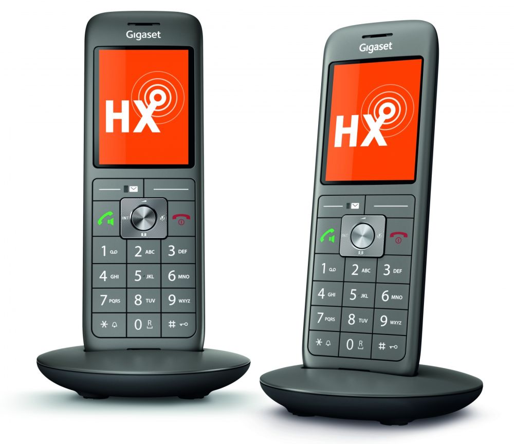 DECT Telefon Gigaset CL660HXduo anthrazit schnurloses Telefon, VoIP-Telefon