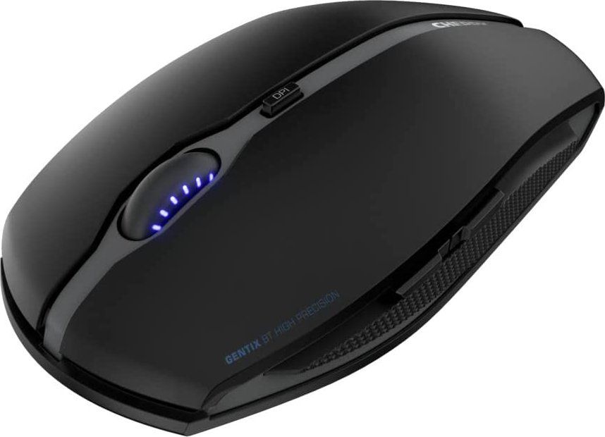 Maus Cherry GENTIX BT Schwarz mit Scroll-Rad schnurlos 3-Tasten Bluetooth-Mouse, Unterstützung mehrerer Geräte