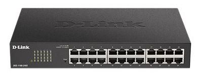 Switch 24*10/100/1000 MBit DLINK DGS-1100-24V2 1 HE managed Layer2 Smart, lüfterlos