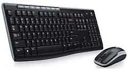 Tastatur & Maus Set Logitech-Desktop cordless MK270 schwarz schnurlos