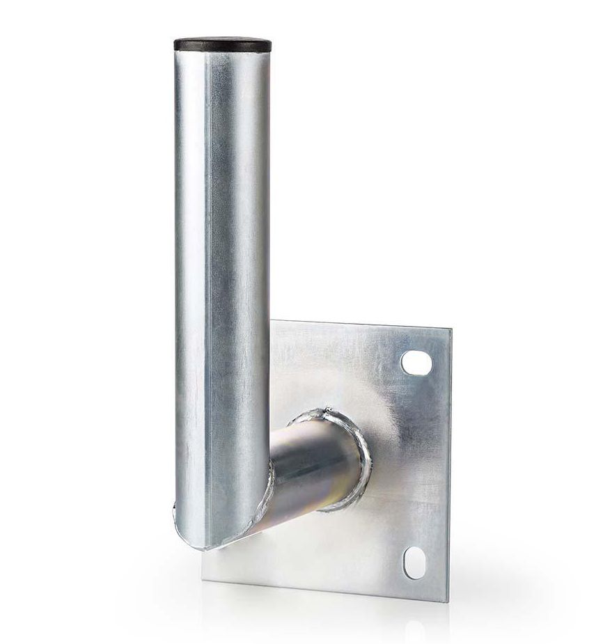 Antennen-Wandhalterung mit 150 mm Wandabstand Wandplattengröße: 150 x 150 mm, Rohrdurchmesser 48 mm