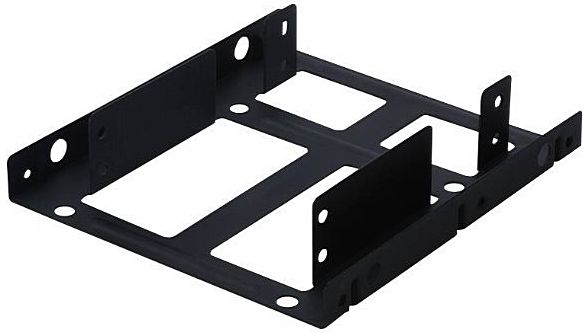 Einbaurahmen für 2x HD/SSD 6,4 cm (2.5'') in 8,89 cm (3.5'') nur Rahmen und Schrauben, Digitus