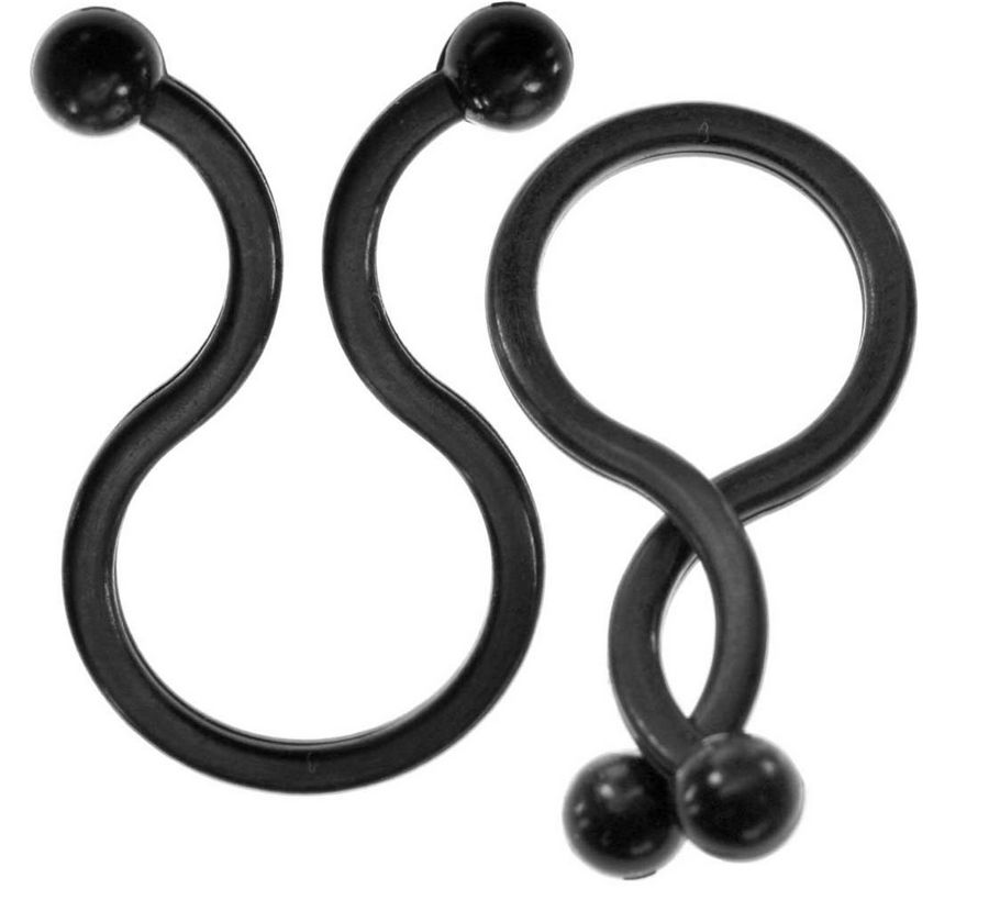 Kabelbinder Twist 10-13mm, Schwarz, 10 Stück