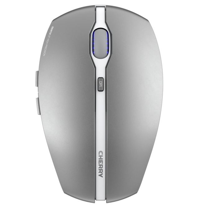 Maus Cherry GENTIX BT Frosted Silver Scroll-Rad schnurlos 3-Tasten Bluetooth-Mouse, Unterstützung mehrerer Geräte