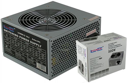 Netzteil 500 W ATX LC-Power LC500H-12 V2.2 +3.3V - 20 A ¦ +5V - 22 A ¦ +12V1 - 15 A ¦ +12V2 - 15 A