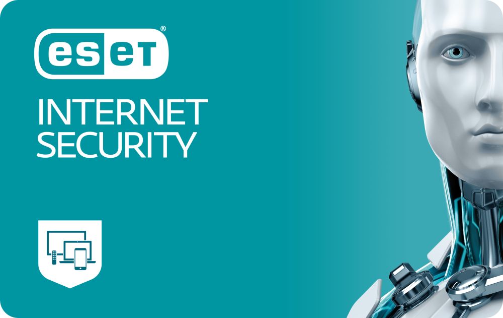ESET Internet Security für  2 Geräte (Advanced Security) Lizenz für 1 Jahr