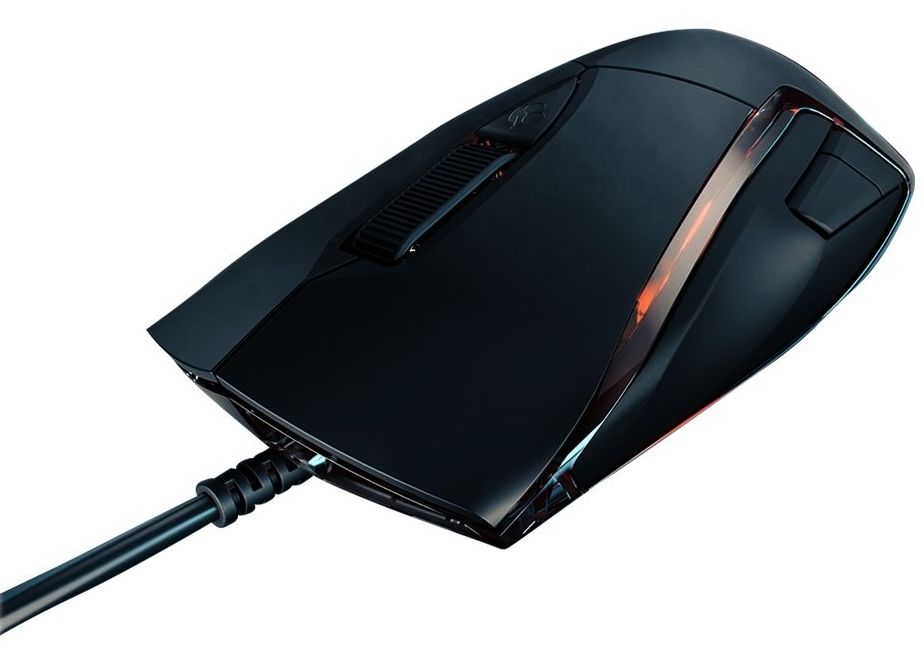 Maus Cherry MC 3.1 Schwarz RGB beleuchtet kabelgebunden 7-Tasten-Kabelmaus für Links- und Rechthänder, 5000 dpi