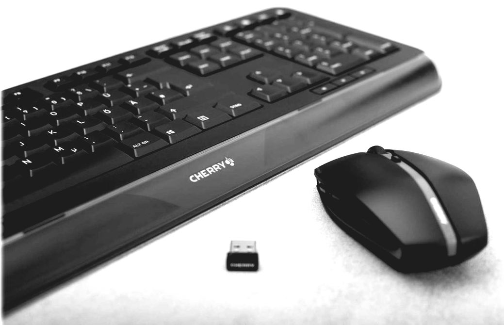 Tastatur & Maus Set Cherry Gentix Deskop Tastatur-und-Maus-Set - drahtlos, Rechts- und linkshändig